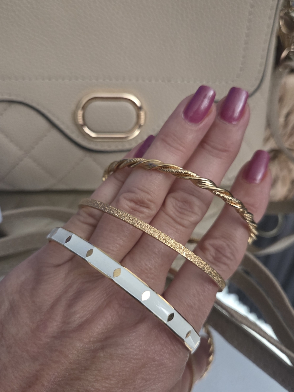 LOW START Monet Bracelet Stack Bundle & NWT TABÚ Taupe Crossbody - Picture 7 of 17